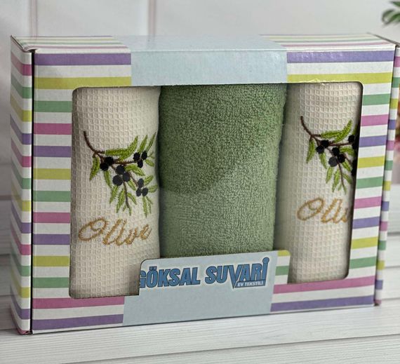 Набір рушників Suvari  96047 Туреччина 40x60  Вафельний / махра