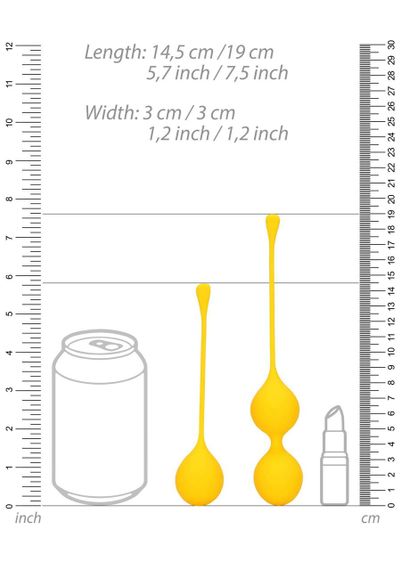 Набор вагинальных шариков - Loveline Silicone Kegel Balls Training Set Carambola Sex Aura | Зображення 8