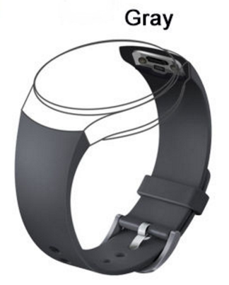 Силіконовий ремінець Primo для годинника Samsung Gear S2 Sports SM-R720 / SM-R730 Grey