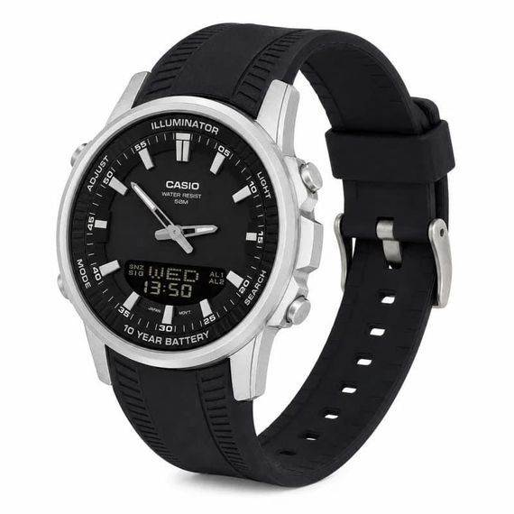 Чоловічий годинник Casio Timeless Collection AMW-880-1A стальний, водонепроникний