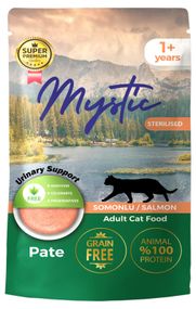 Вологий корм Mystic паштет для котів стерилізованих з ЛОСОСЕМ Пауч 85гр