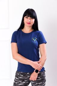 Футболка жіноча "Україна" Носи своє 46 Синій (p-7863-71801)