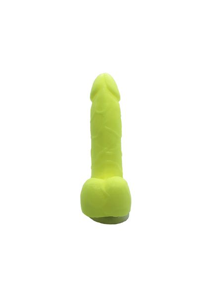 Крафтове мило-член із присоскою Чистий Кайф Yellow size S натуральне | Зображення 2