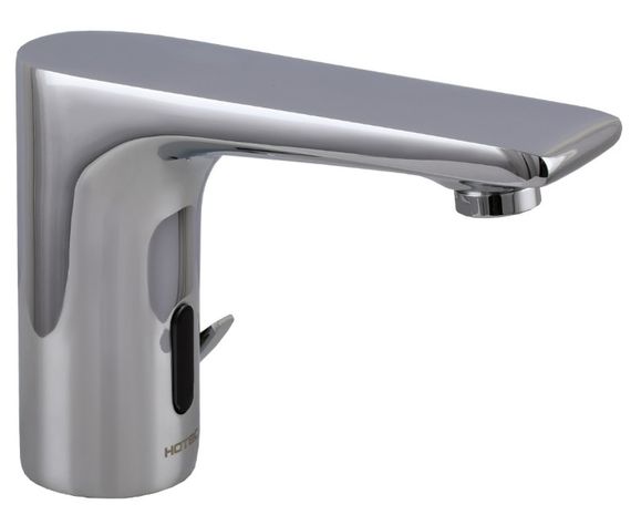 Змішувач сенсорний для умивальника Hotec  з трансформатором (гаряча/холодна вода) 19.117-DC/AC (220V/6V)