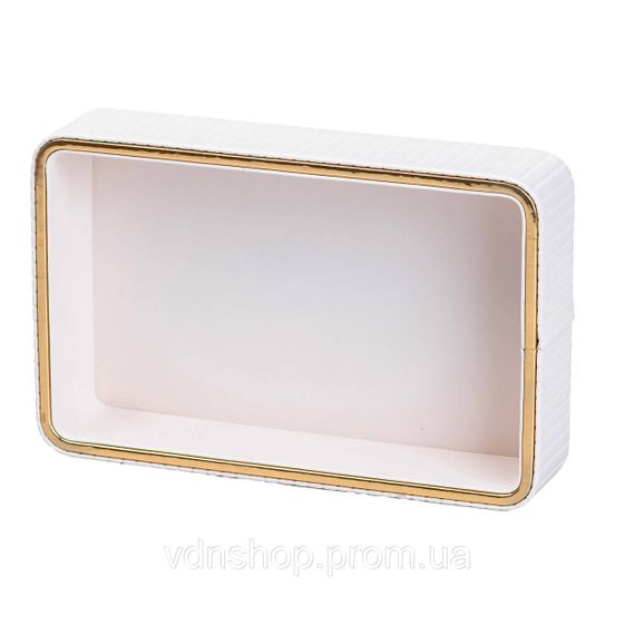 Серветниця на стіл з еко-шкіри 25 х 15.5 х 5 см Білий HP9900W | Зображення 2