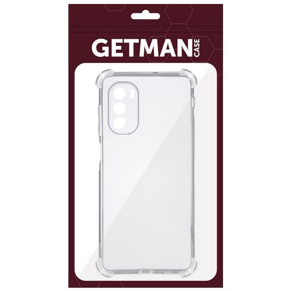 TPU чохол GETMAN Ease logo посилені кути Full Camera для Motorola Moto G31 Безбарвний (прозорий) | Зображення 4