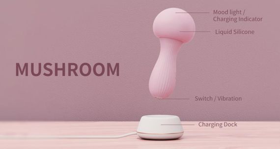 Кліторальний стимулятор у формі гриба OTOUCH — Mushroom Siliconen Sex Aura | Зображення 8