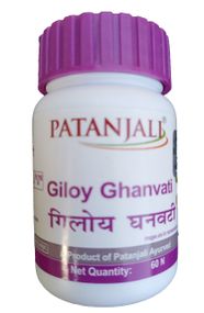 Гилой, Гудучи, Амрит, Amrit, Guduchy, Giloy Ghanvati, 60таб, Patanjali