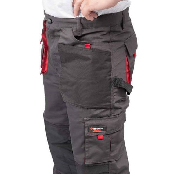 Брюки робочі 80% поліестер, 20% бавовна, щільність 260 г/м², S INTERTOOL SP-3011 | Зображення 6