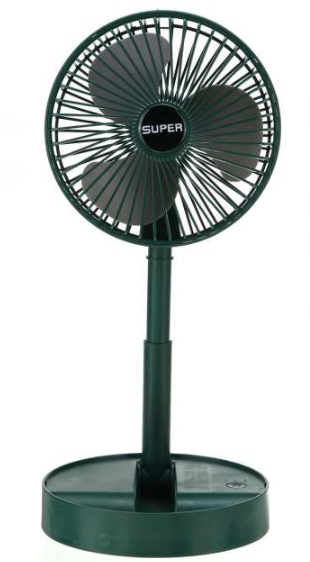 Портативний міні вентилятор для дому Telescopic Folding Fan · Складаний настільний вентилятор з USB зарядкою | Зображення 3