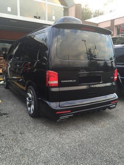 Накладка на задний бампер Sport 2 (под покраску) для Volkswagen T5 2010-2015 гг | Зображення 5