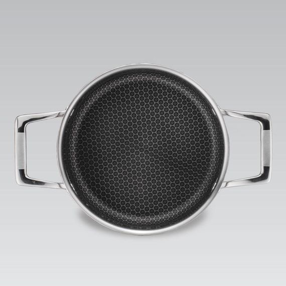 Каструля Maestro MR-3504-20, 3.1 л, 20 см, з нержавіючої сталі з кришкою, для всіх типів плит | Зображення 3