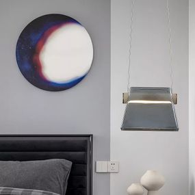 Люстра світлодіодна підвісна LED світильник для квартири на стелю лед 26414 Білий 30-150х21х10 см.