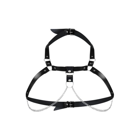 Жіноча портупея з натуральної шкіри Art of Sex - Virginia, колір Чорний, розмір L-2XL sexstyle | Зображення 6