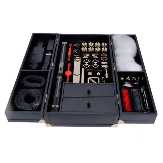БДСМ-набор LOCKINK All-in-1 BDSM Play Kit - Crocodile Leather | Зображення 1
