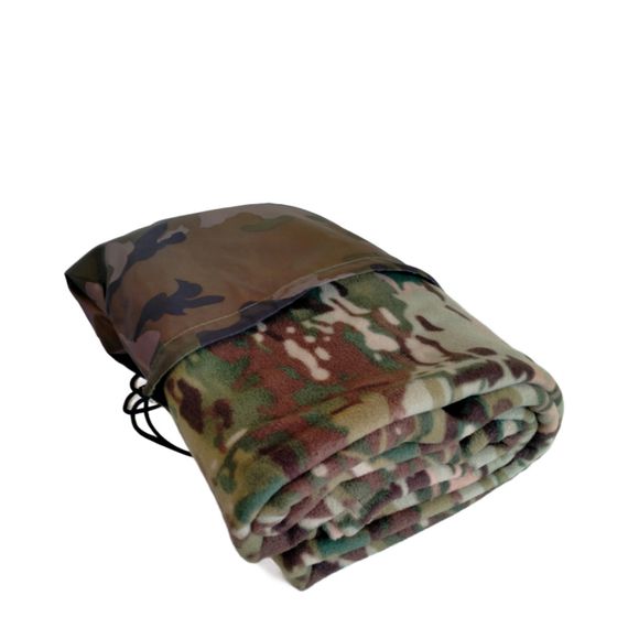Туристичний плед Tactico 145*200 мультикам - ковдра для кемпінгу та туризму у чохлі камуфляж | Зображення 4