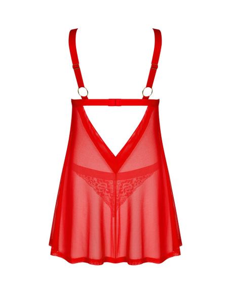 Пеньюар та трусики Obsessive Elianes babydoll & thong XS/S | Зображення 3