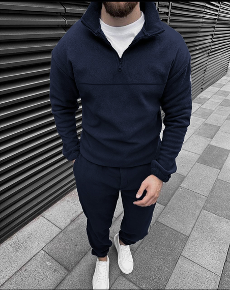 Костюм плюш синий L