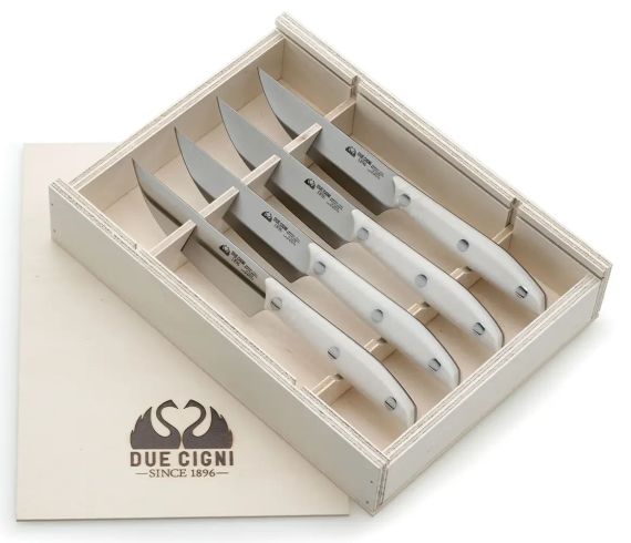 Набір ножів Due Cigni 1896 Steak America. Колір - білий | Зображення 1