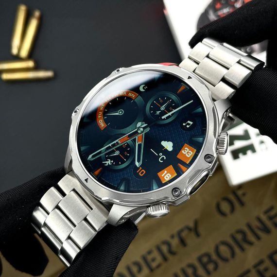 Розумний годинник Modfit Tactic Blaze Silver Steel + ремінець в подарунок | Зображення 3