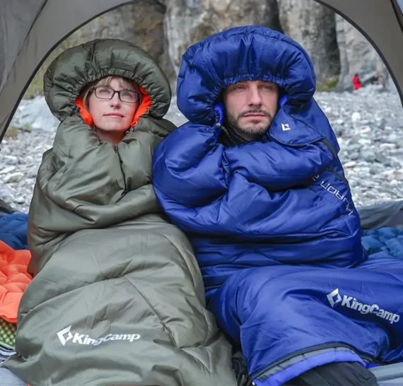 Спальний мішок KingCamp Huron 250 Navy | Зображення 2