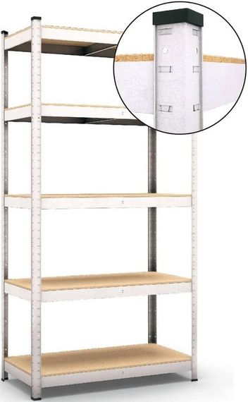 Стеллаж металлический Siker G2211 220x110x45 см 5 полок для кладовки, кладовой и подвала 42412245 | Зображення 2