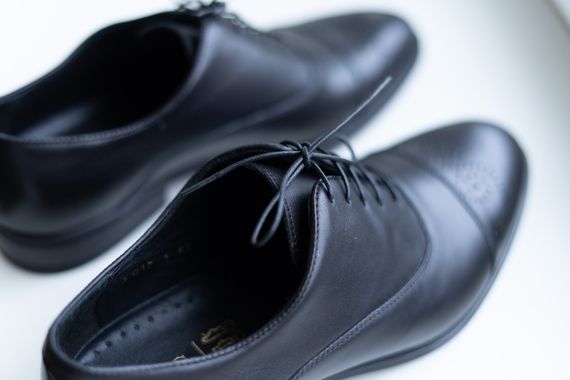 Шкіряні туфлі з брогуванням 41 розмір | Зображення 2