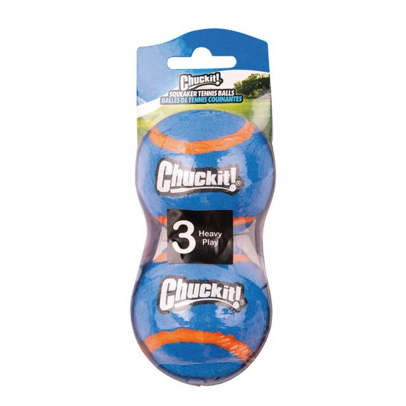 Набір м'ячиків для собак Chuckit! Squeaker Tennis Ball 2 Pack, 6.5 см, 2 шт