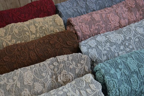 Жакардовий чохол на кутовий диван Roza без спідниці Світло-серий | Зображення 5