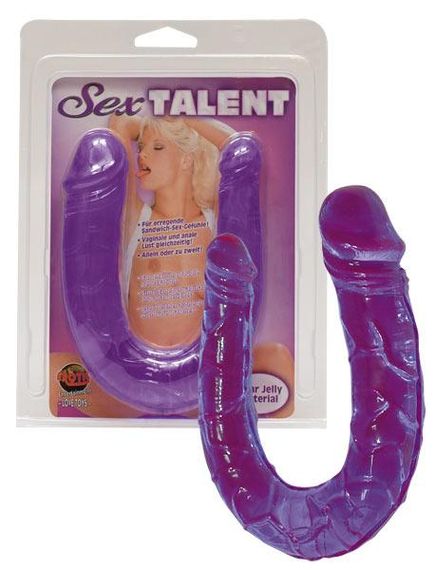 Фаллоимитатор двойной SEX TALENT (фиолет.) Sex Aura | Зображення 2
