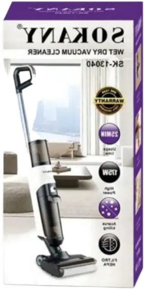 Вертикальний пылесос бездротовий SOKANY SK-13040 для сухої та вологого прибирання (45756-SK-13040_5569)