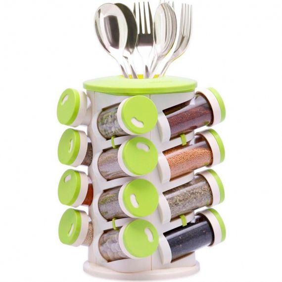 Органайзер для спецій XPRO SPICE RACK 1036 прозорий з білим (43728-_366) | Зображення 3
