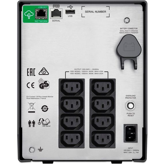 Пристрій безперебійного живлення APC Smart-UPS C 1000VA LCD with SmartConnect (SMC1000IC) | Зображення 3