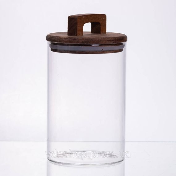 Банка для сипучих продуктів з бамбуковою кришкою 900 мл 64486-66
