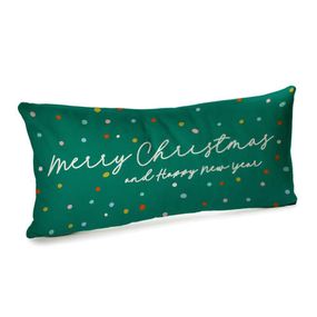 Подушка для дивану оксамитова Merry Christmas and happy New Year 50x24 см (52BP_22NG005)