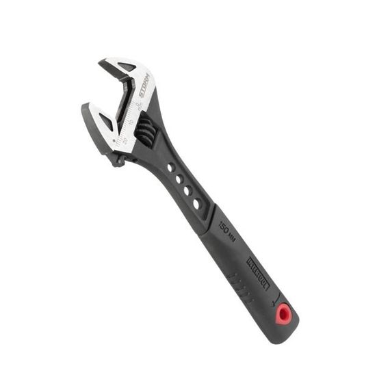 Ключ розвідний 150 мм кований, ручка TPR, HRC 40~50, Cr-V STORM INTERTOOL XT-00701