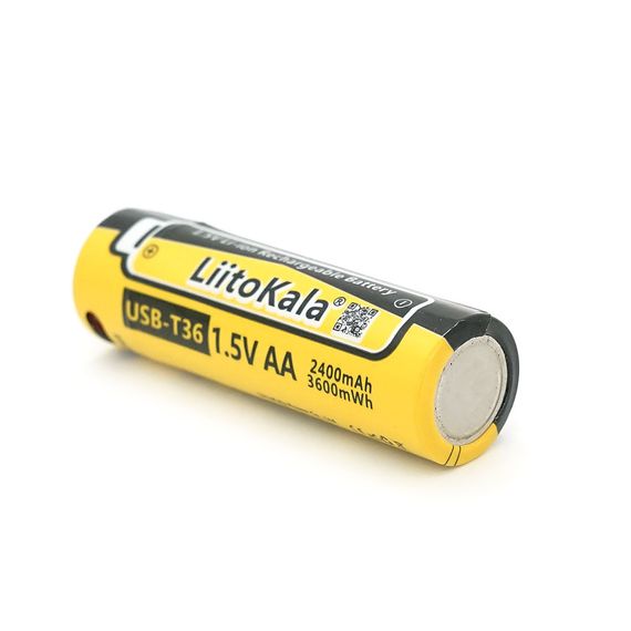 Аккумулятор LiitoKala USB-T36 1.5V/AA 1.5V AA 2400mAh/3600mWh | Зображення 2