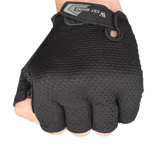 Перчатки велосипедные спортивные West Biking YP0211218 XL Black с короткими пальцами | Зображення 3