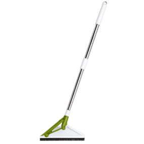 Швабра треугольная с металлической ручкой и резиновой кромкой для плитки, ламината, линолеума, влажной уборки HP-35015-38