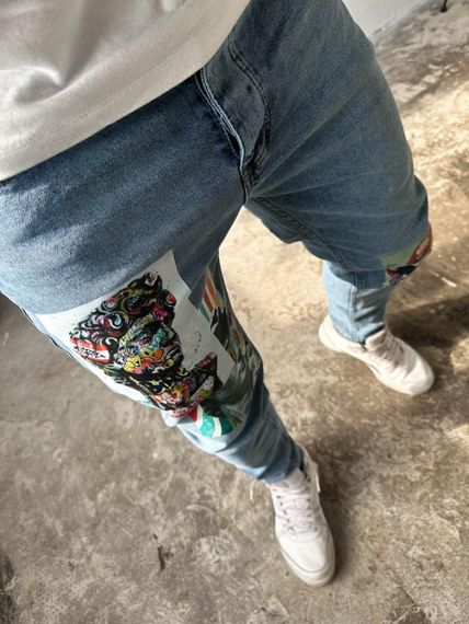 Джинси світло-сині дтф | 73-1/247 | Зображення 1