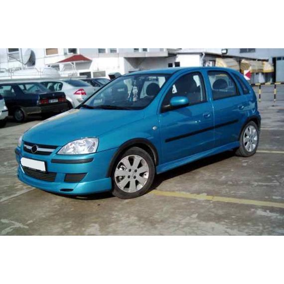 Бічні спідниці (під фарбування) для Opel Corsa C 2000↗ рр. | Зображення 1