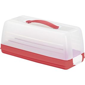 Контейнер для торта Curver 00414 пластиковий бокс із кришкою для зберігання і перенесення
