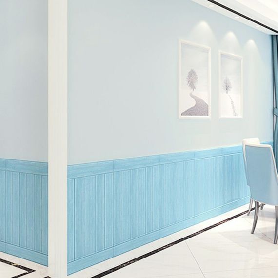 Самоклеюча 3D панель блакитне дерево 700х700х4мм (93) SW-00001338 | Зображення 3