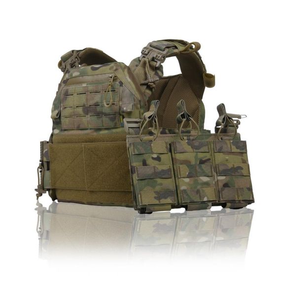 Плитоноска швидкого скидання CEN.2 Cordura1000D NIR мультикам +  панель для  3 або 6 магазинів | Зображення 1