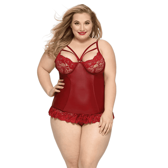 Корсет со стрепами JSY «Горячая Тейлор» Красный Plus Size (XL/2XL/3XL) | Зображення 1