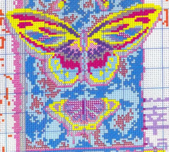 Набір для вишивання за нанесеною на канву схемою "Happiness" . AIDA 14CT printed, 29*44 см | Зображення 4