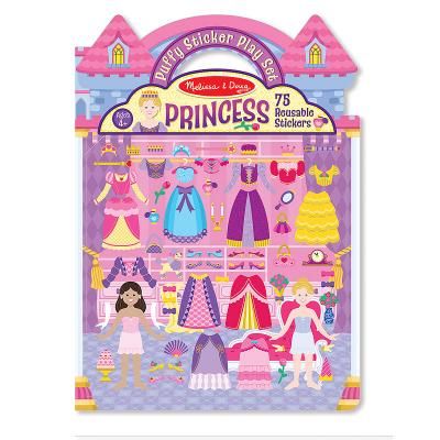 Набір для творчості Melissa&amp;Doug Объемные многоразовые наклейки &quot;Принцессы&quot; (MD9100) | Зображення 1