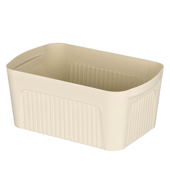 Ящик з кришкою для зберігання ARDESTO 32х21.5х14см, 6л, пластик PP, бежевий (ARHC2506B) | Зображення 1