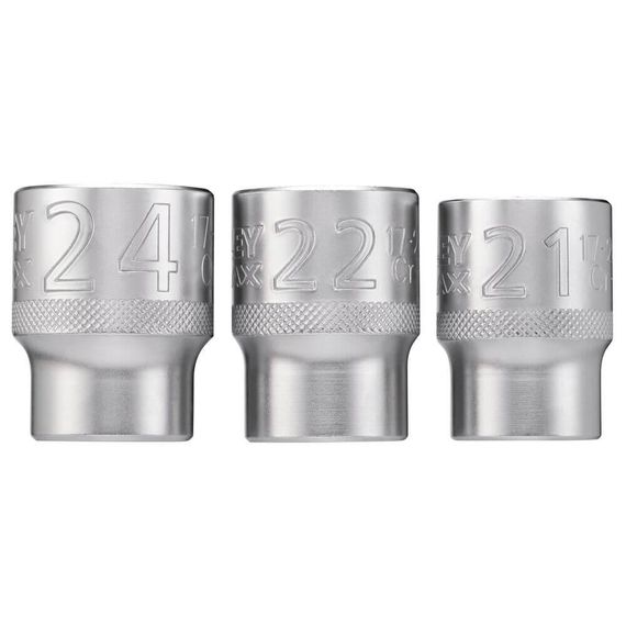 Набір торцевих головок 1/2 Maxi Drive, із шестигранним профілем, 3 шт: 21, 22, 24 мм STANLEY FMMT17095-0 | Зображення 5
