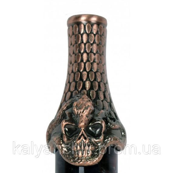 Мундштук для кальяна Yahya Skull синий | Зображення 2